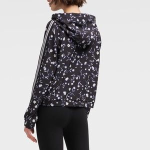 DKNY Saturday Floral zipper Hoodie Jacket Top